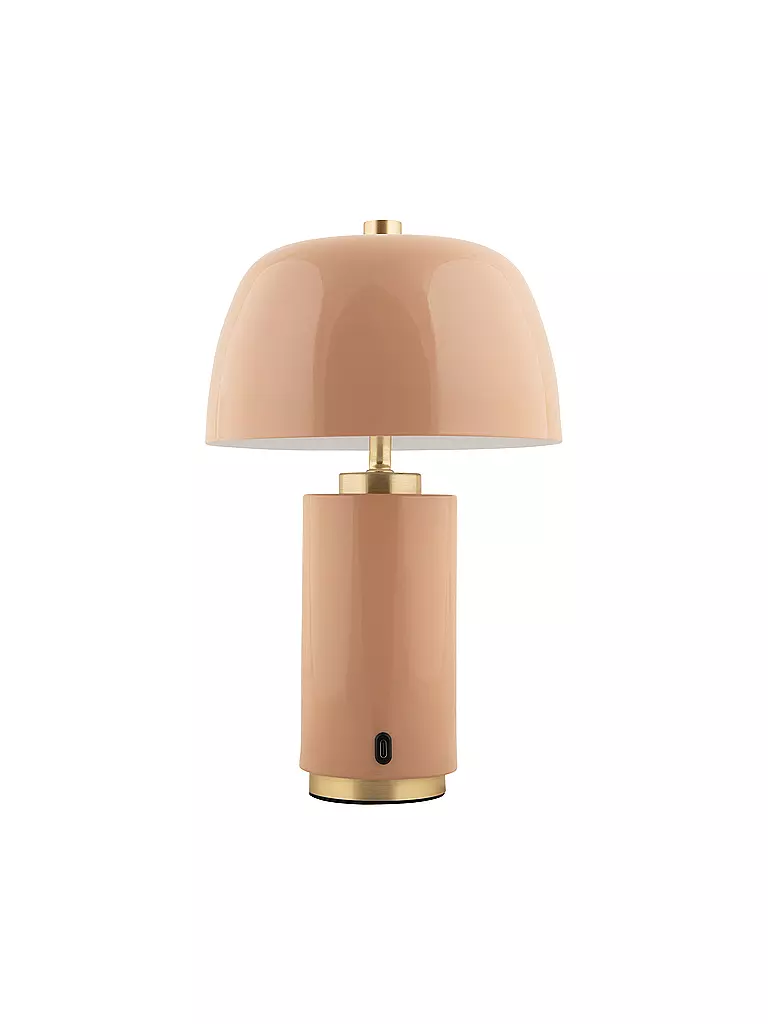 LEITMOTIV | LED Tischlampe FREYA Iron Soft Brown  | hellbraun