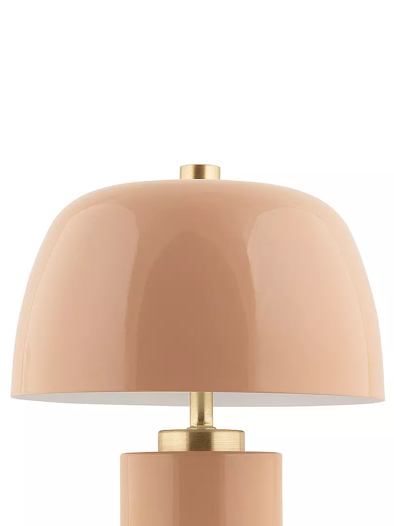 LEITMOTIV | LED Tischlampe FREYA Iron Soft Brown | hellgrau