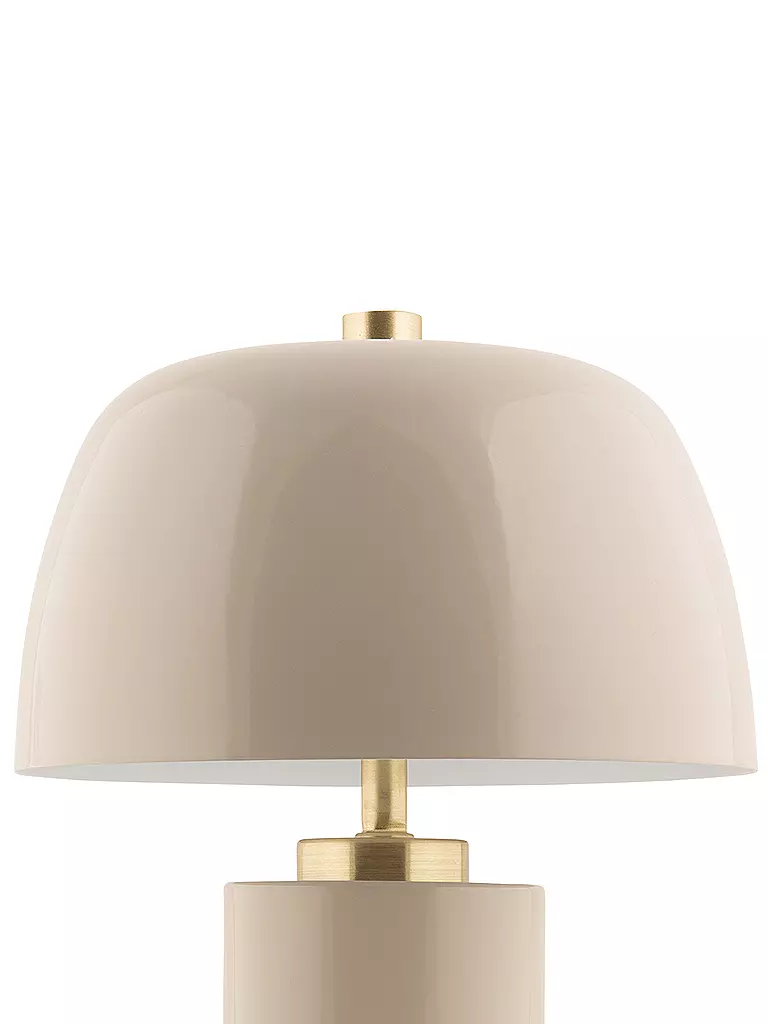 LEITMOTIV | LED Tischlampe FREYA Iron Warm Grey | hellbraun