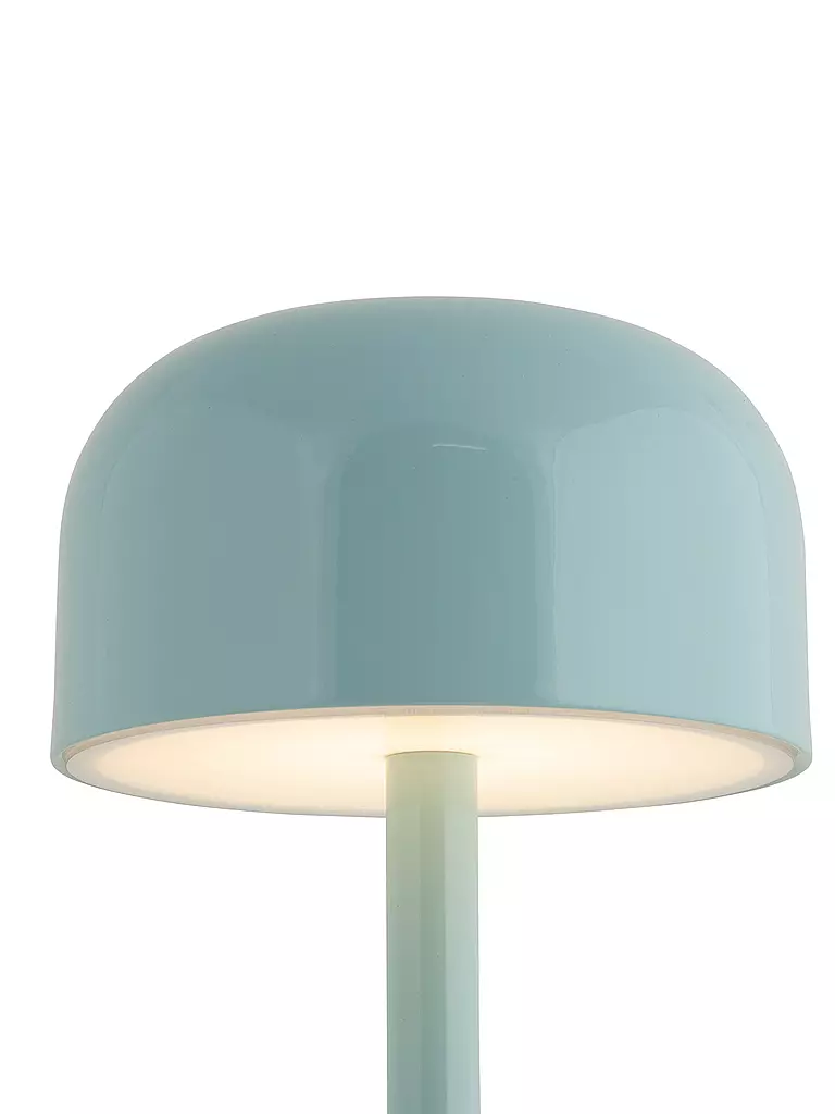 LEITMOTIV | LED Tischlampe JAMES Iron Shiny | hellblau