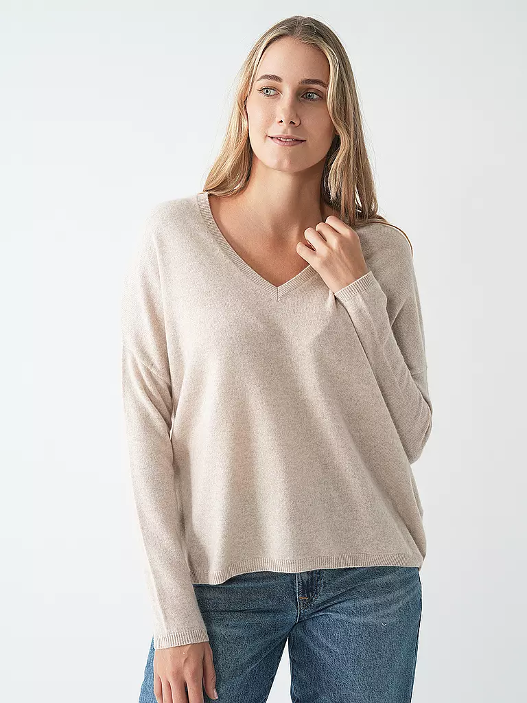 LES TRICOTS DE LEA | Kaschmirpullover MAPOUPETTE | beige