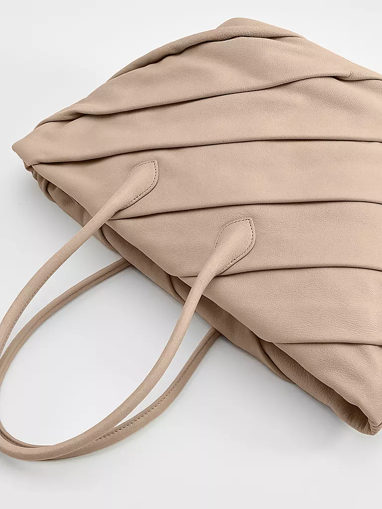 LES VISIONNAIRES | Ledertasche - Shopper Noa | beige