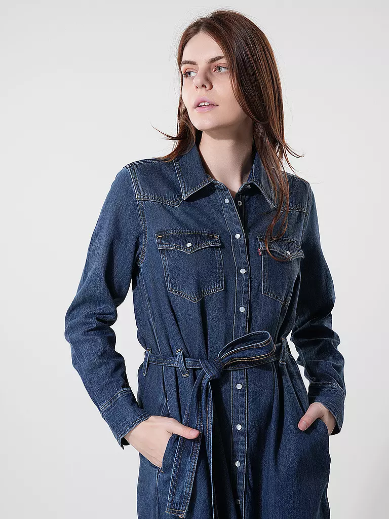 LEVI'S® | Midi Anlasskleid QUINNEY | dunkelblau