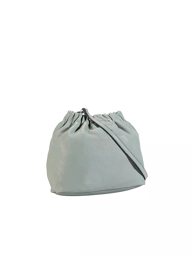 LIEBESKIND BERLIN | Ledertasche - Bucket Bag RUFFLE Small | hellgrün