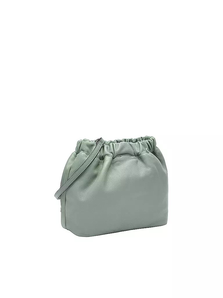 LIEBESKIND BERLIN | Ledertasche - Bucket Bag RUFFLE Small | creme