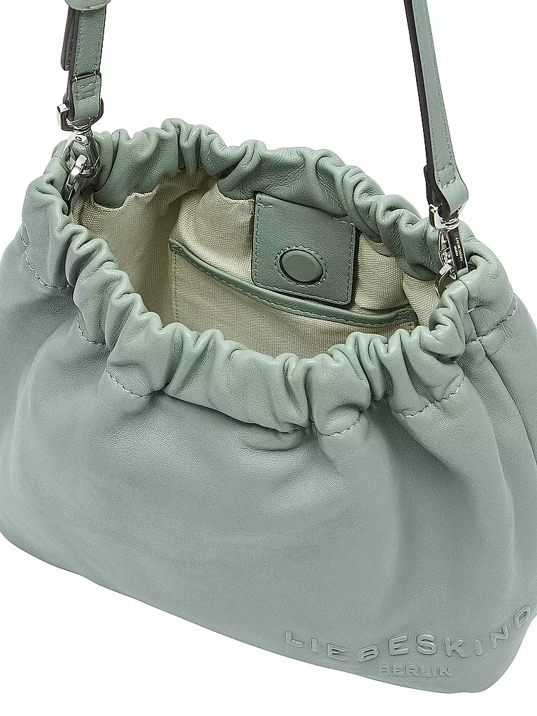 LIEBESKIND BERLIN | Ledertasche - Bucket Bag RUFFLE Small | creme