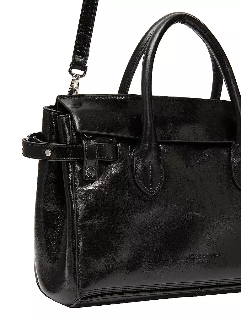 LIEBESKIND BERLIN | Ledertasche - Henkeltasche GLORIA SATCHEL Large | schwarz