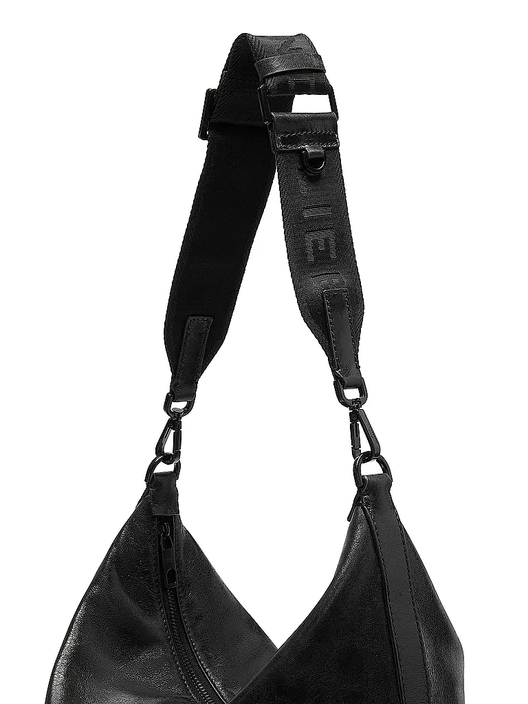 LIEBESKIND BERLIN | Ledertasche - Hobo PARIS Medium | schwarz