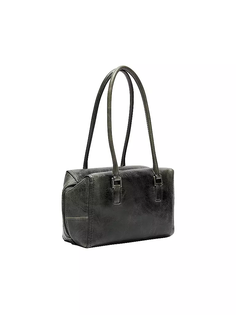 LIEBESKIND BERLIN | Ledertasche - Schultertasche KAYLA SATCHEL Small | grau