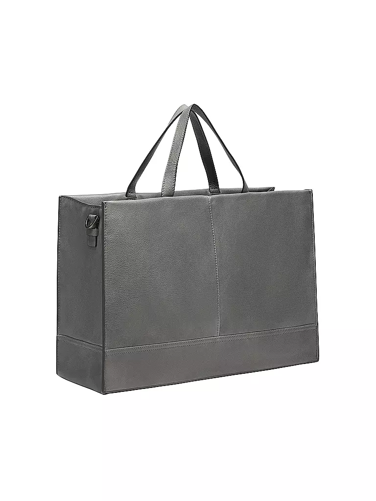 LIEBESKIND BERLIN | Ledertasche - Tote Bag LOU SATCHEL Large | grau