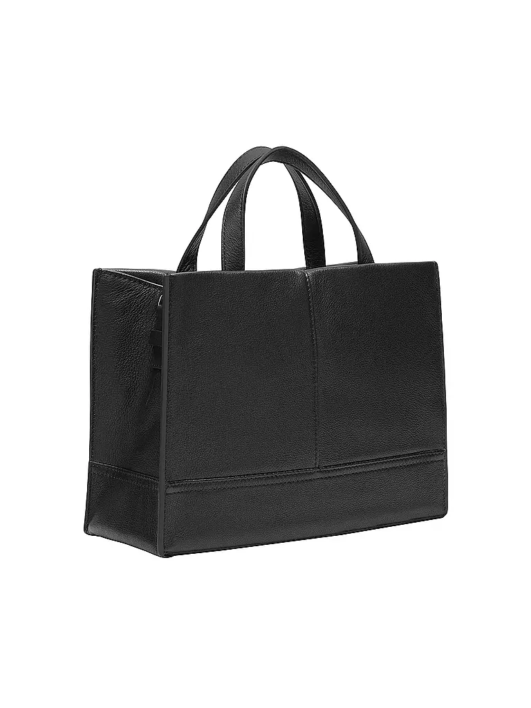 LIEBESKIND BERLIN | Ledertasche - Tote Bag LOU SATCHEL Medium  | schwarz