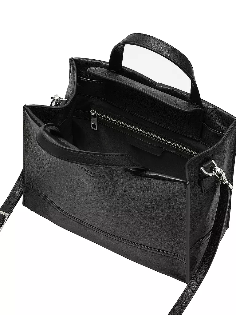 LIEBESKIND BERLIN | Ledertasche - Tote Bag LOU SATCHEL Medium  | schwarz