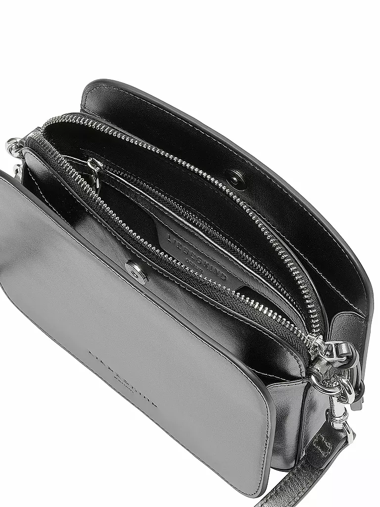 LIEBESKIND BERLIN | Ledertasche - Umhängetasche LUCA Small | silber