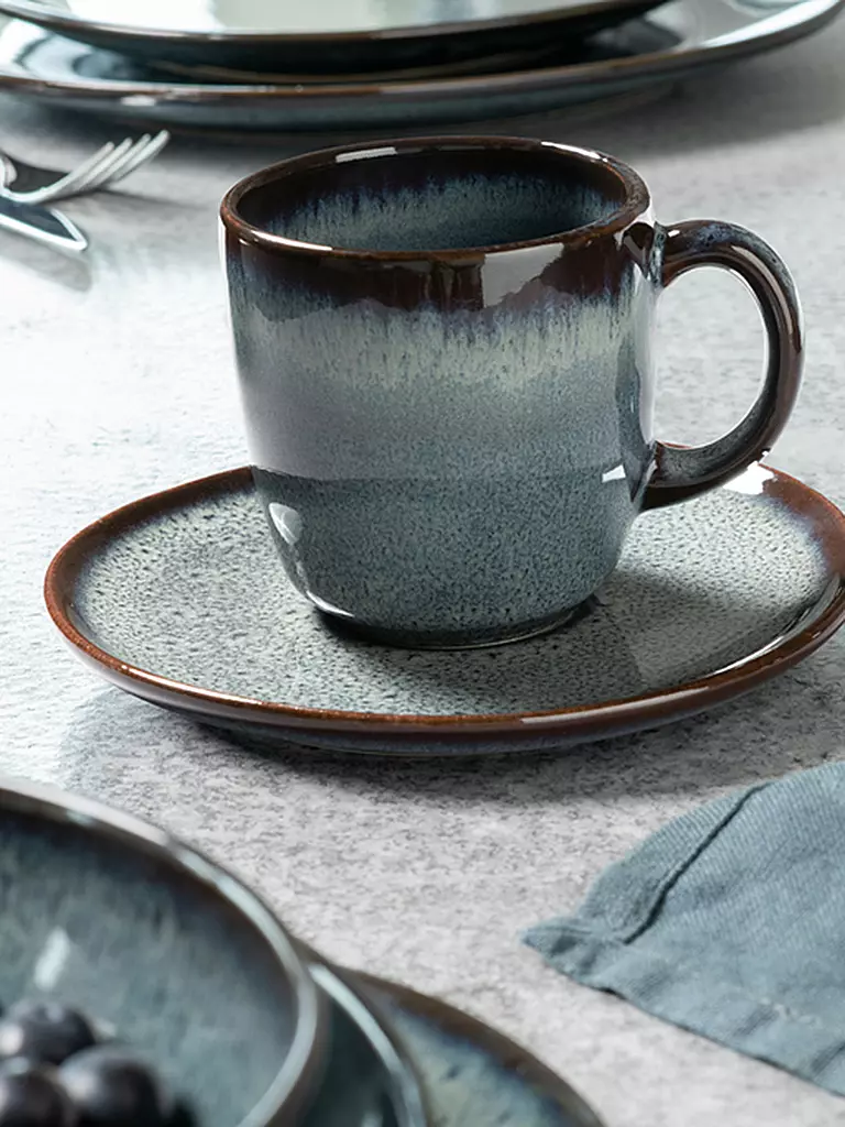 LIKE BY VILLEROY & BOCH | Kaffeeuntertasse 15,5cm lave gris | hellblau