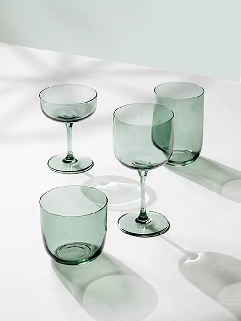 LIKE BY VILLEROY & BOCH | Wasserglas 2er Set LIKE GLASS 280ml Sage | beere