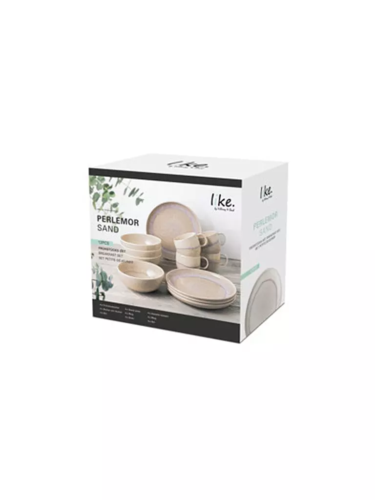 LIKE BY VILLEROY & BOCH | Frühstücksset 12tlg Perlemor Sand | beige