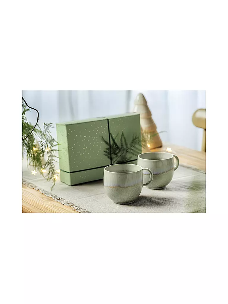 LIKE BY VILLEROY & BOCH | Henkelbecher 0,40l PERLEMOR Alga | olive