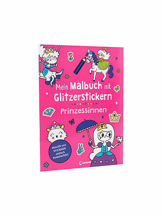 LOEWE VERLAG | Mein Malbuch mit Glitzerstickern - Prinzessinnen