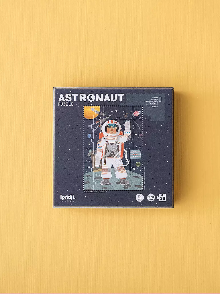 LONDJI | Pocket Puzzle ASTRONAUT 36 Teile  | bunt