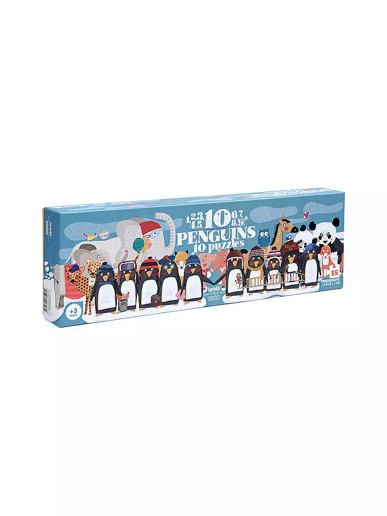 LONDJI | Puzzle 10 PINGUINS 55 Teile  | bunt