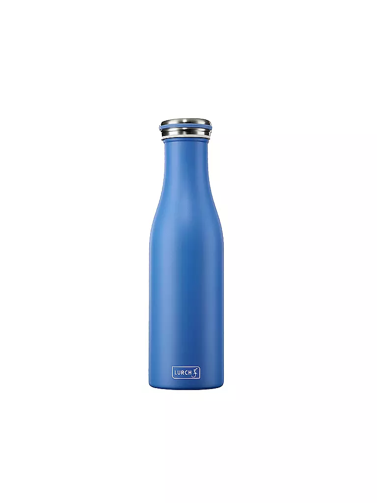 LURCH | Isolierflasche - Thermosflasche Edelstahl 0,5l Azur | blau