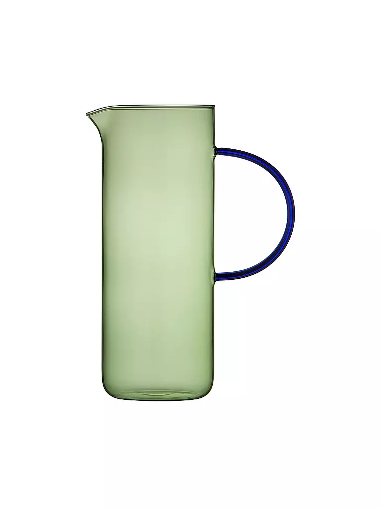 LYNG BY GLAS | Glaskrug TORINO 1,1l Gruen/ Blau  | hellgrün