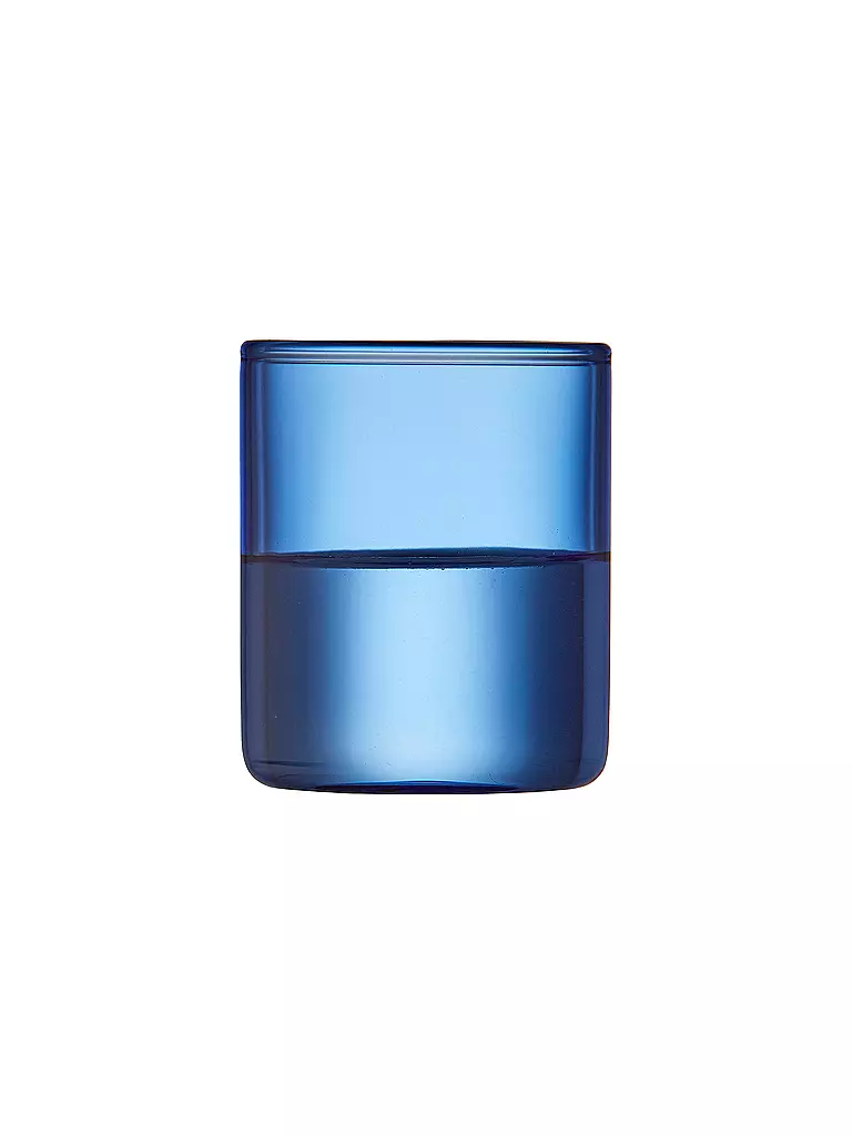 LYNG BY GLAS | Schnapsglas 2er Set TORINO 6cl Blau   | blau