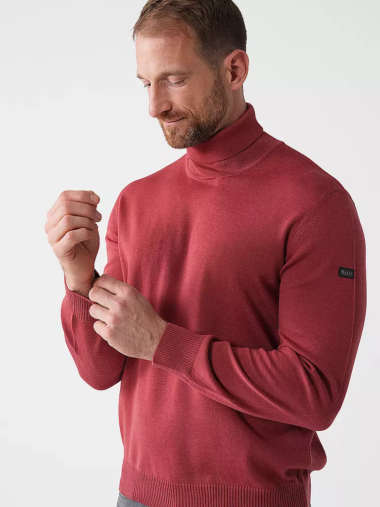 MAERZ | Rollkragenpullover | rot