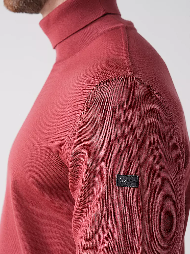 MAERZ | Rollkragenpullover | rot