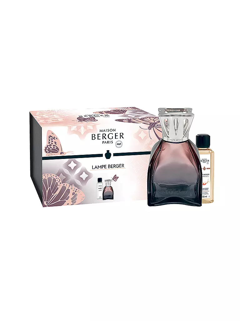 MAISON BERGER PARIS | Lampe Berger Set FLACON LILLY ROSE +250ml Petillance Exquise | beere