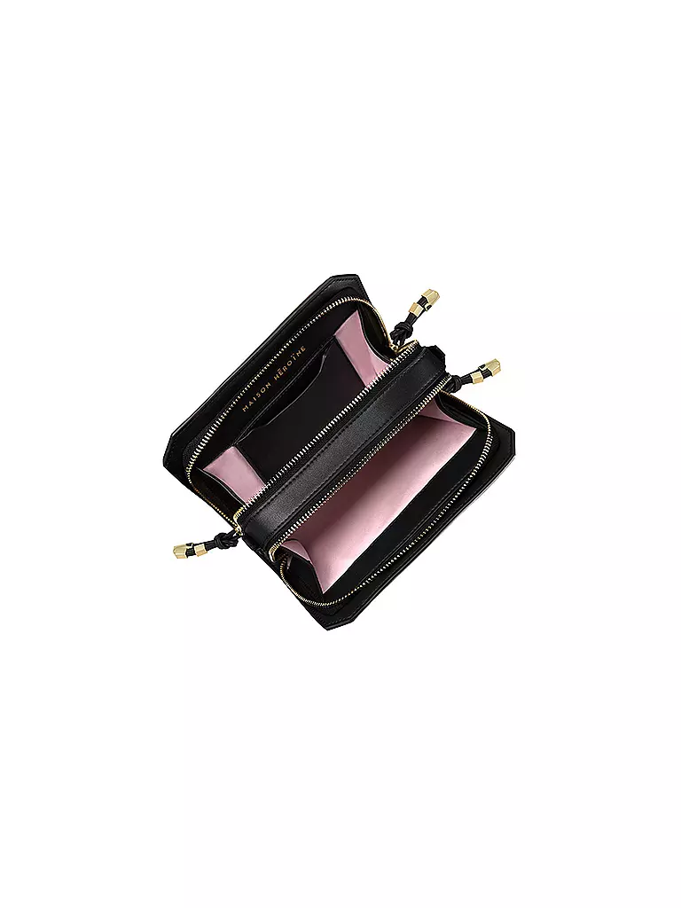 MAISON HEROINE | Ledertasche - Mini Bag PHELINE | schwarz