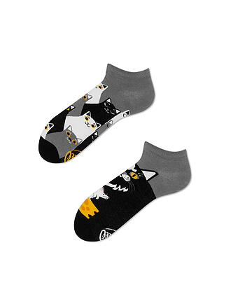 MANY MORNINGS | Damen Sneaker Socken BLACK CAT schwarz