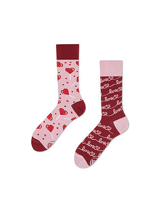 MANY MORNINGS | Damen Socken LOVE STORY rosa