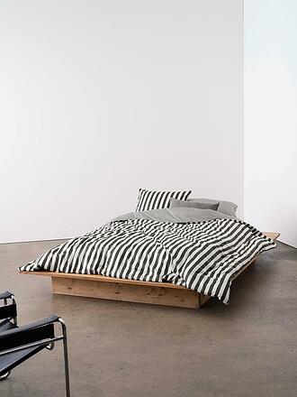 MARC O'POLO HOME | Satin Bettwäsche CLASSIC STRIPE 70x90cm/140x200cm Anthracite