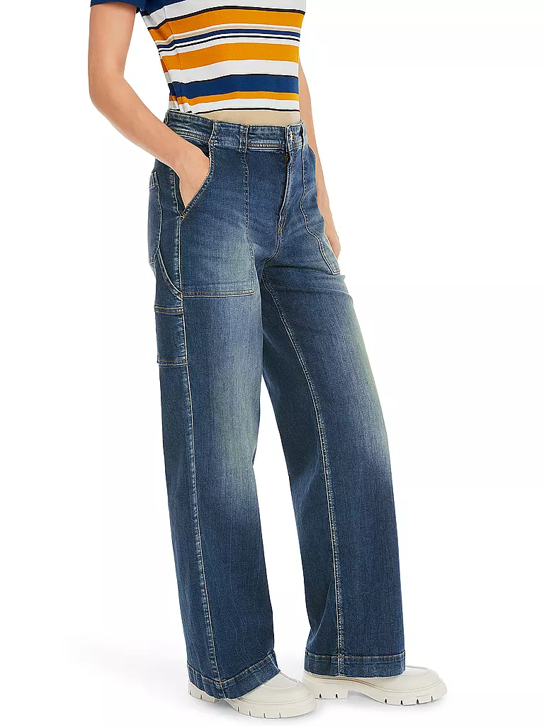 MARC CAIN | Jeans Wide Leg WIGAN | blau