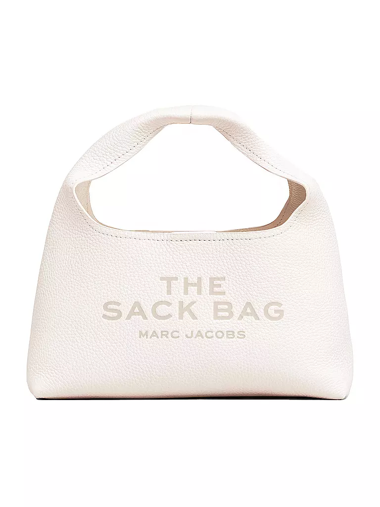 MARC JACOBS | Ledertasche - Henkeltasche THE MINI SACK  | weiss