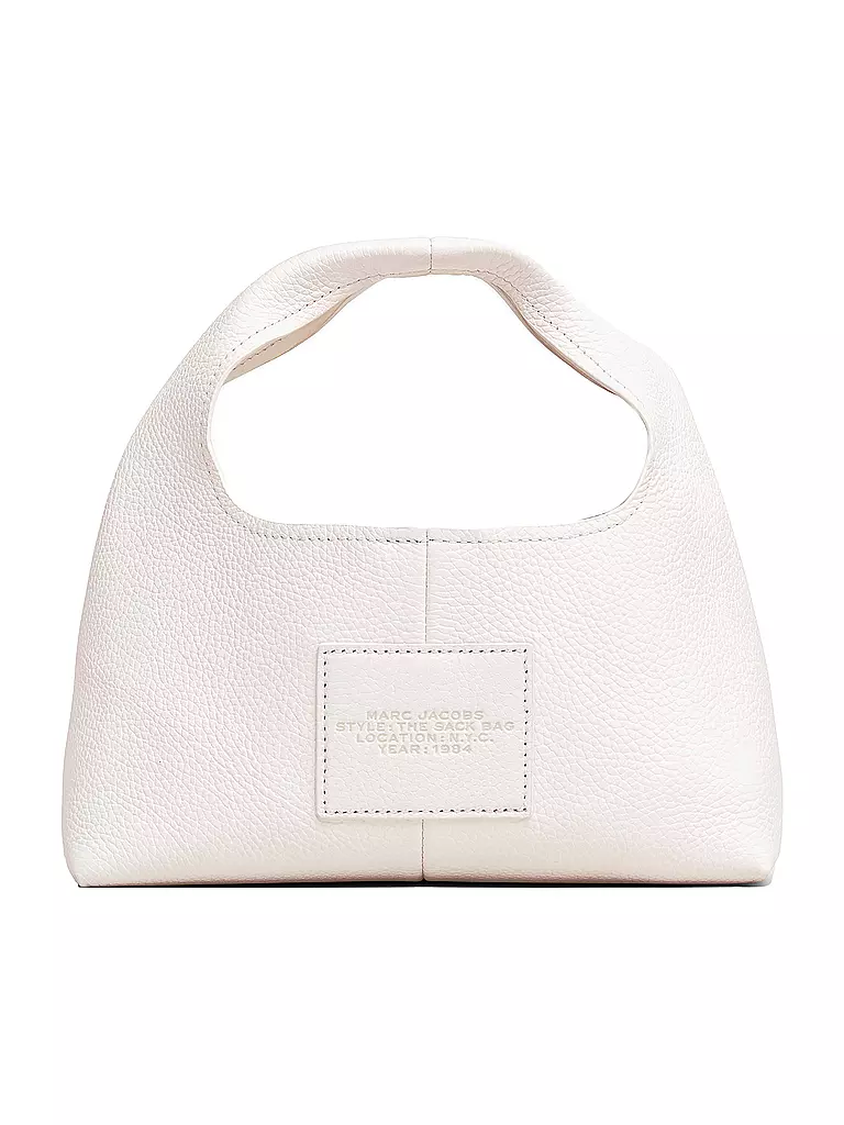 MARC JACOBS | Ledertasche - Henkeltasche THE MINI SACK  | weiss