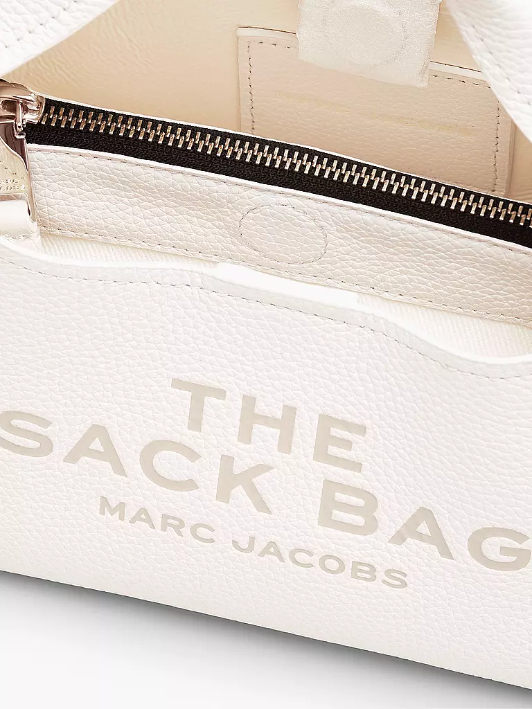 MARC JACOBS | Ledertasche - Henkeltasche THE MINI SACK  | weiss