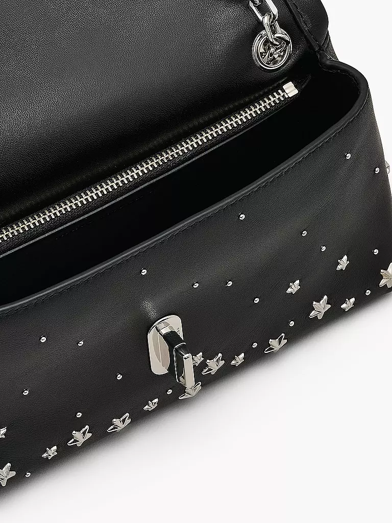 MARC JACOBS | Ledertasche - Mini Bag THE DUAL CHAIN WALLET STARS | schwarz