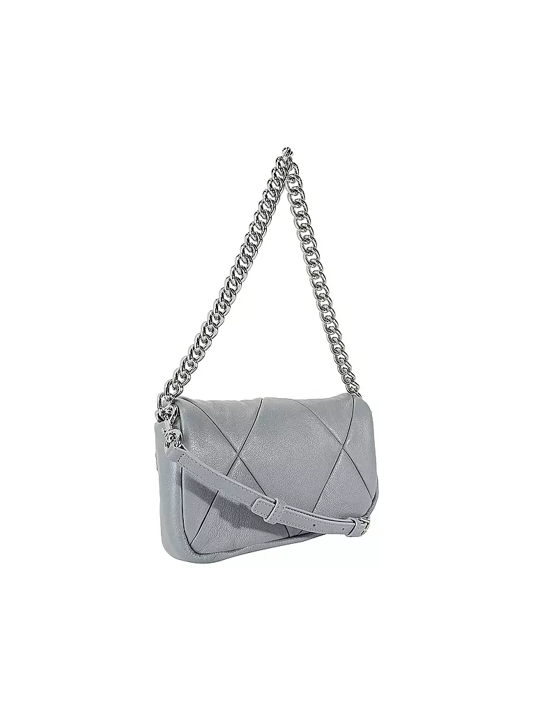 MARC JACOBS | Ledertasche - Mini Bag THE SOFT SHOULDER BAG | grau