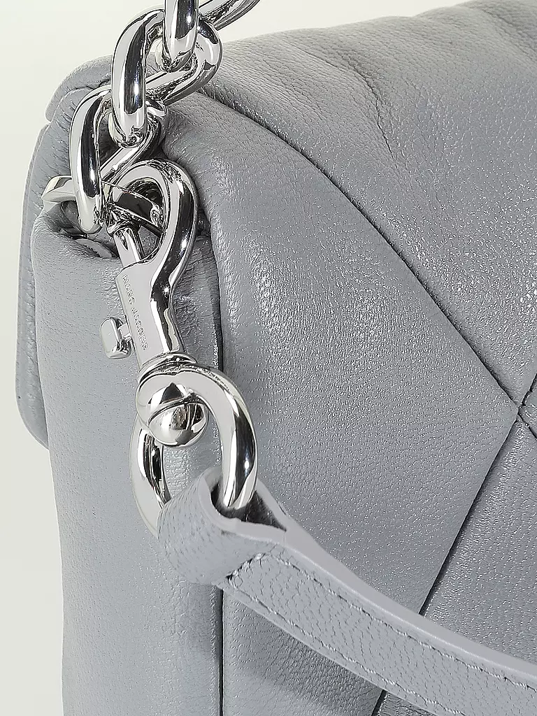 MARC JACOBS | Ledertasche - Mini Bag THE SOFT SHOULDER BAG | grau