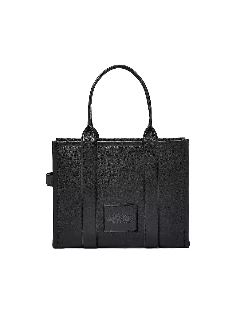 MARC JACOBS | Ledertasche - Tote Bag THE LARGE TOTE | schwarz