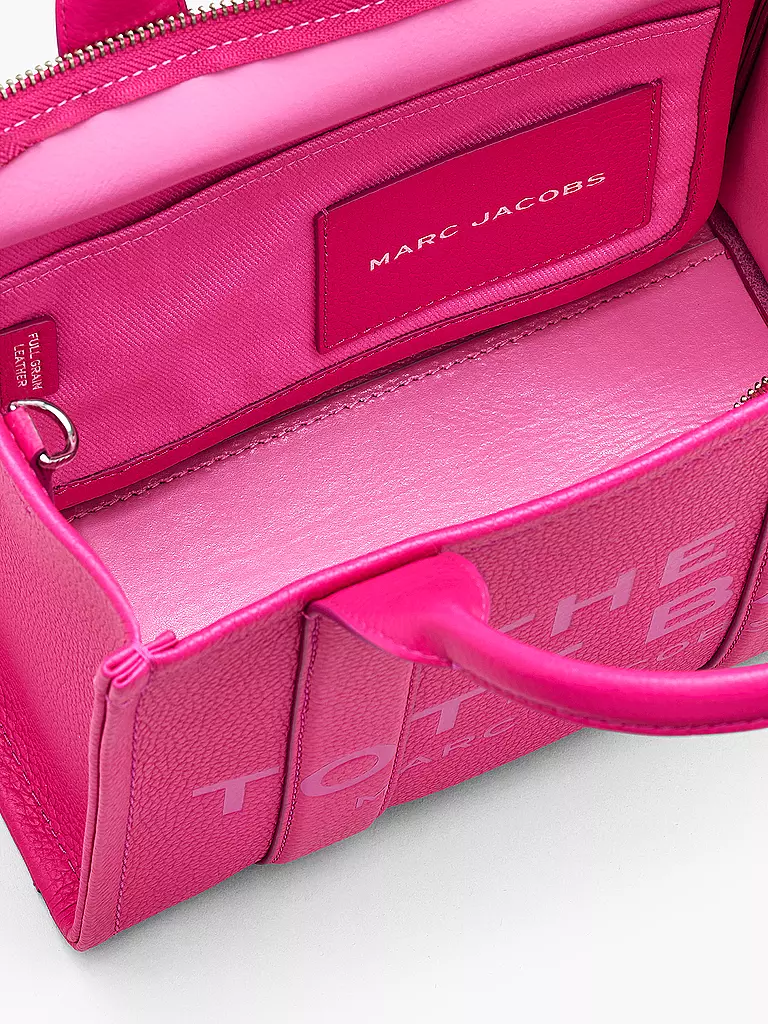 MARC JACOBS | Ledertasche - Tote Bag THE SMALL TOTE LEATHER | pink