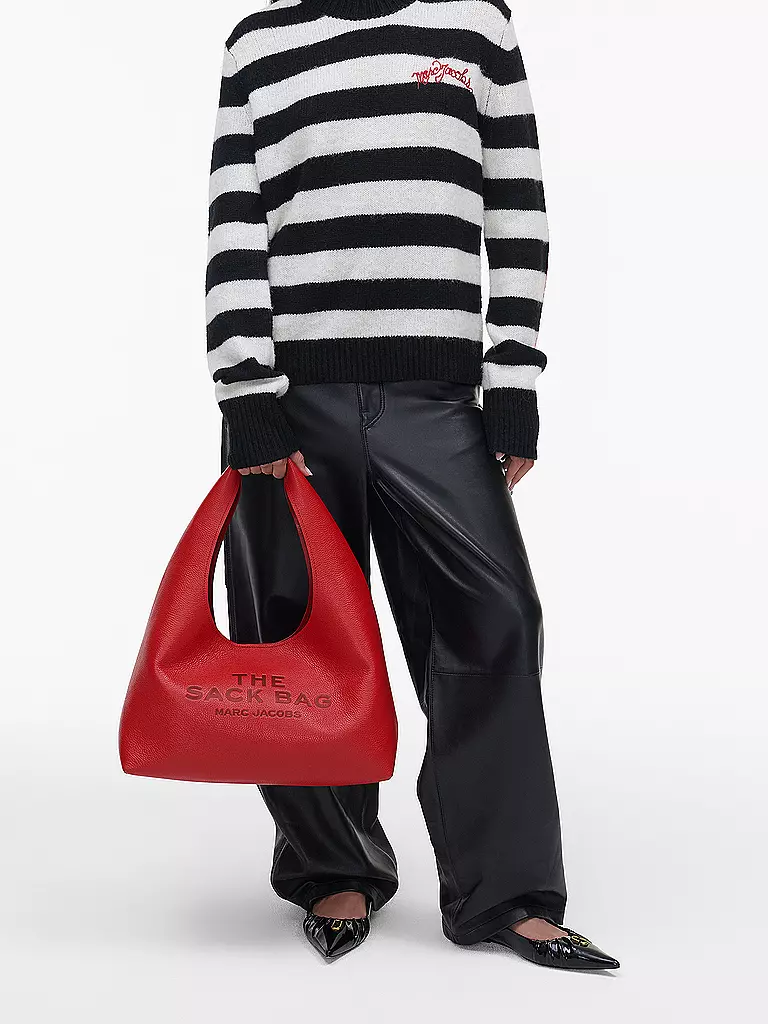 MARC JACOBS | Ledertasche - Umhängetasche THE SACK BAG | rot