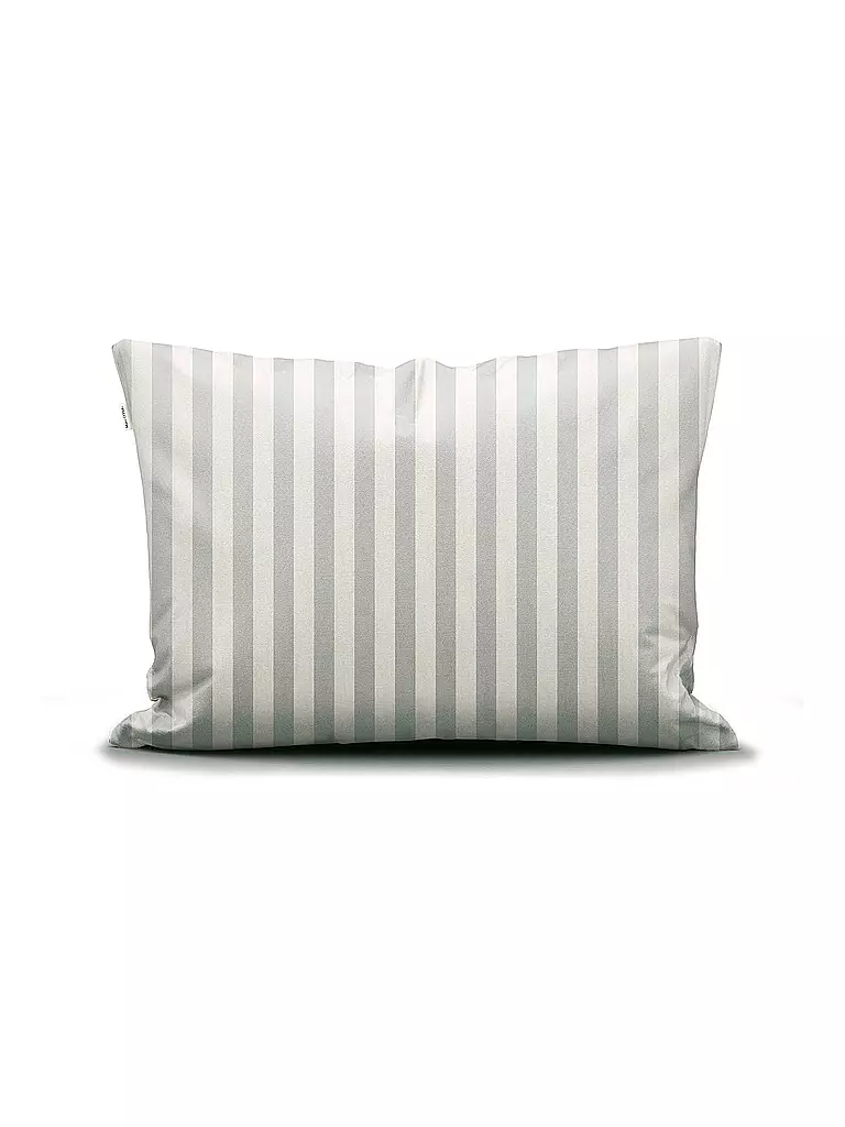 MARC O'POLO HOME | Satin Bettwäsche CLASSIC STRIPE 70x90cm/140x200cm Silver | hellgrau