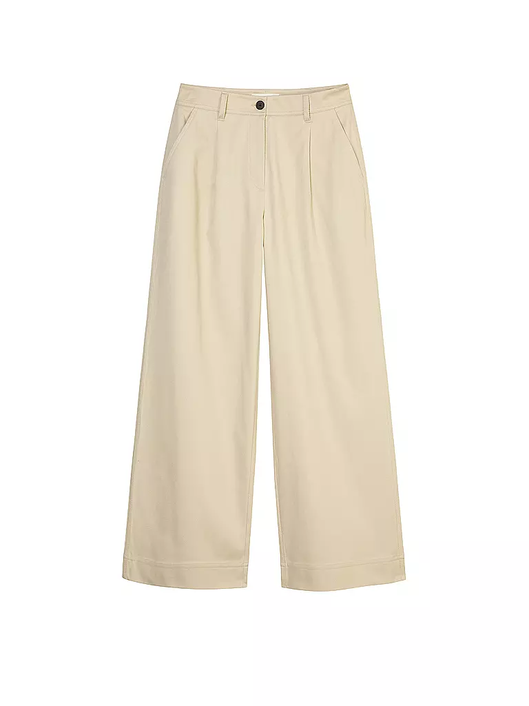 MARC O'POLO | Hose in Lederoptik | beige