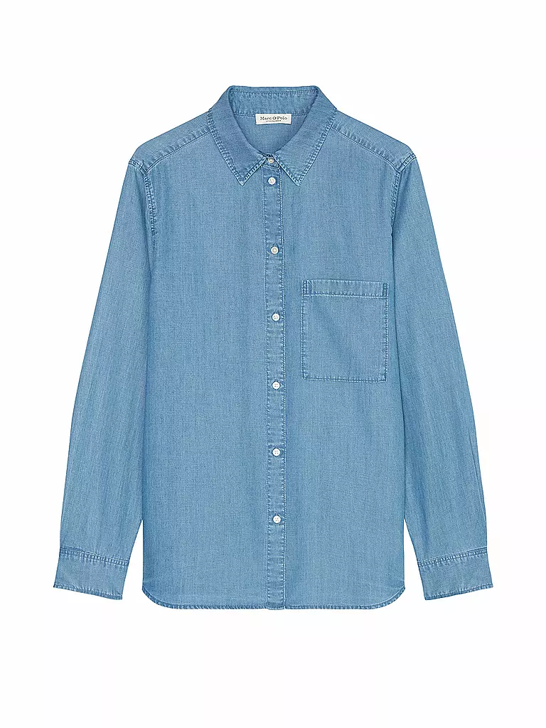 MARC O'POLO | Jeansbluse  | blau