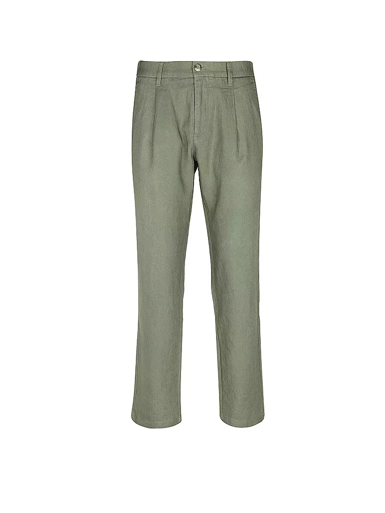 MARC O'POLO | Leinenhose  | olive