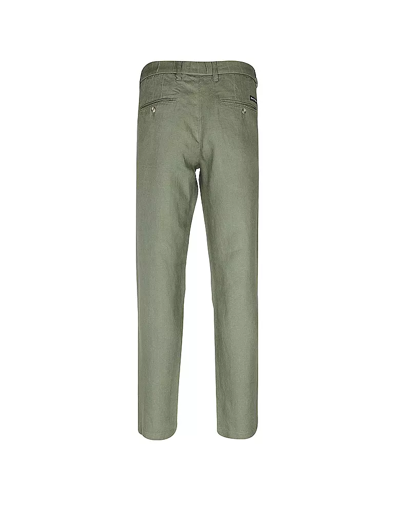 MARC O'POLO | Leinenhose  | olive