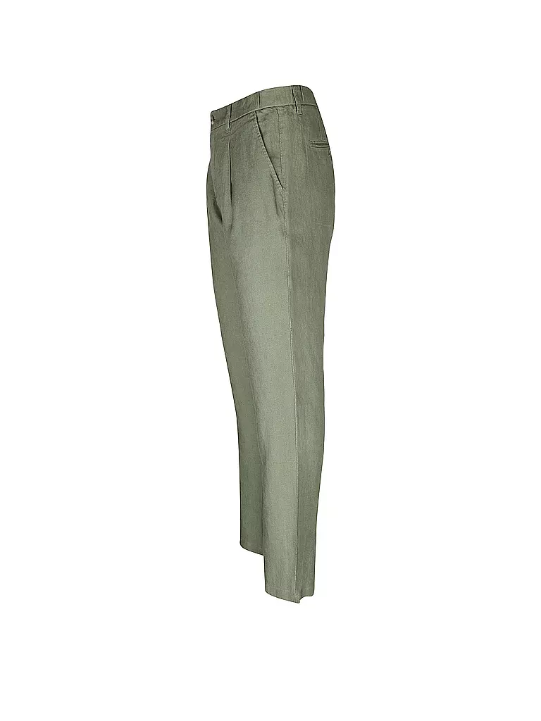 MARC O'POLO | Leinenhose  | olive